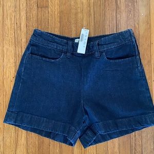 Jcrew side zip denim shorts